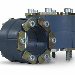 LINK-SEAL® Modular Pipe Sealing System, Model FD, Size 300, Silicone (Grey), with Zinc Dichromate Plated Steel Pressure Plate, Zinc Plated Carbon Steel Hardware, Fire Safe